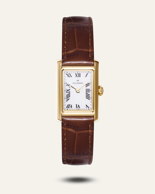 Mockberg Timeless Brown Leather Gold MB0247